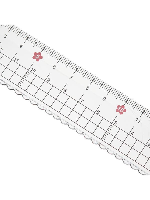 Набор чертежный M&G Sakura Rain (линейка, транспортир, 2 треугольника)