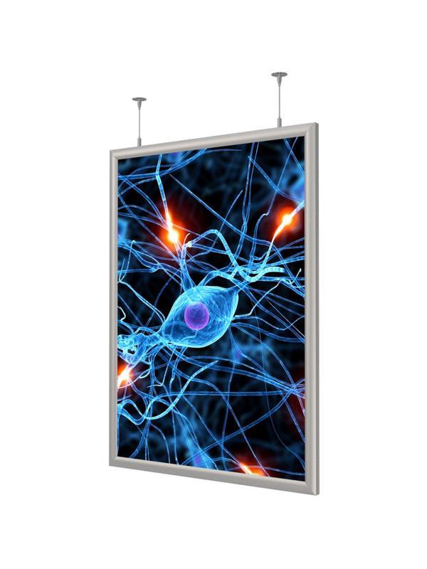 Панель световая  Frame LED 1стор тросы А3+(327х450)раз.пл.297х420 дерев.к