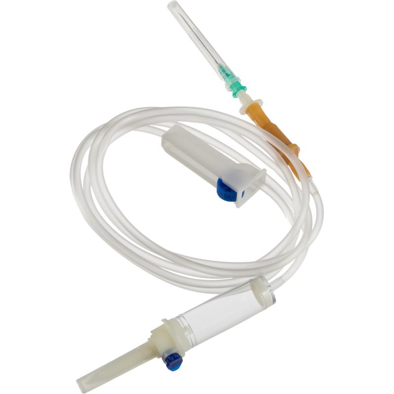 Система переливания р-ров одноразовая с иглой, 21G(0,8x40), 150см
