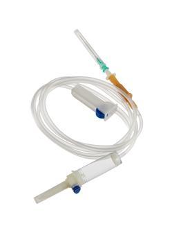 Система переливания р-ров одноразовая с иглой, 21G(0,8x40), 150см