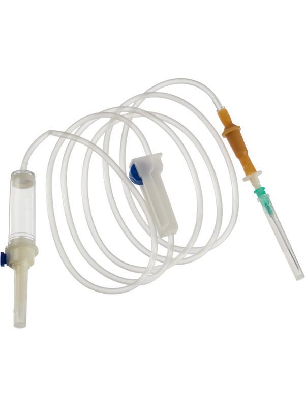 Система переливания р-ров одноразовая с иглой, 21G(0,8x40), 150см