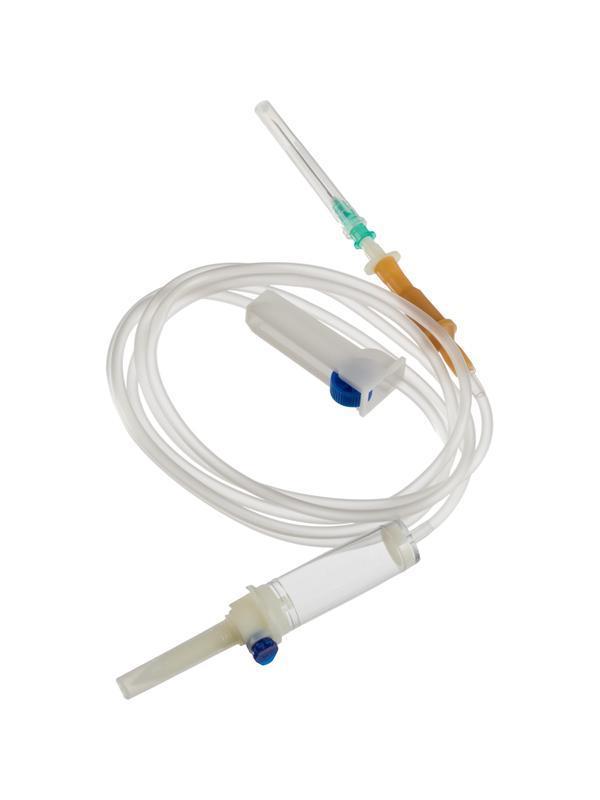 Система переливания р-ров одноразовая с иглой, 21G(0,8x40), 150см