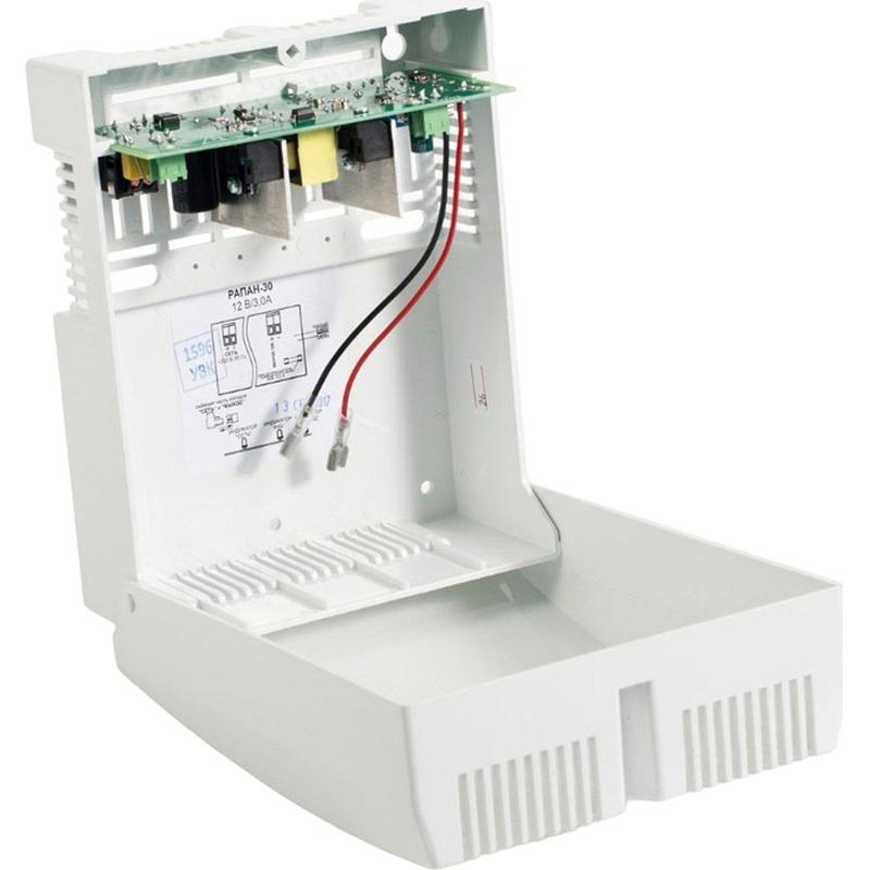 Блок питания Бастион ББП РАПАН-30П (12В, 3А, под АКБ 1х7Ач) резервированный