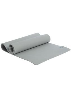 Коврик для йоги и фитнеса ATLAS, TPE, 183х61х0,6 см, СЕРЫЙ