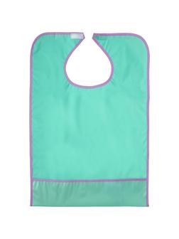 Нагрудник многоразовый, с карманом, ПВХ, зеленый, Beside 2шт/уп