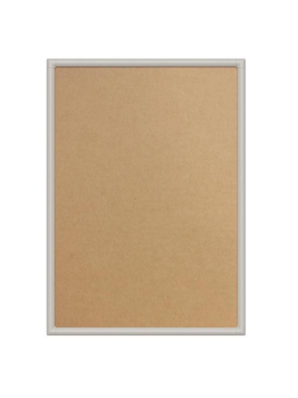 Рамка А1 Attache пласт.клик-профиль, углы прямоугольные, цвет серый