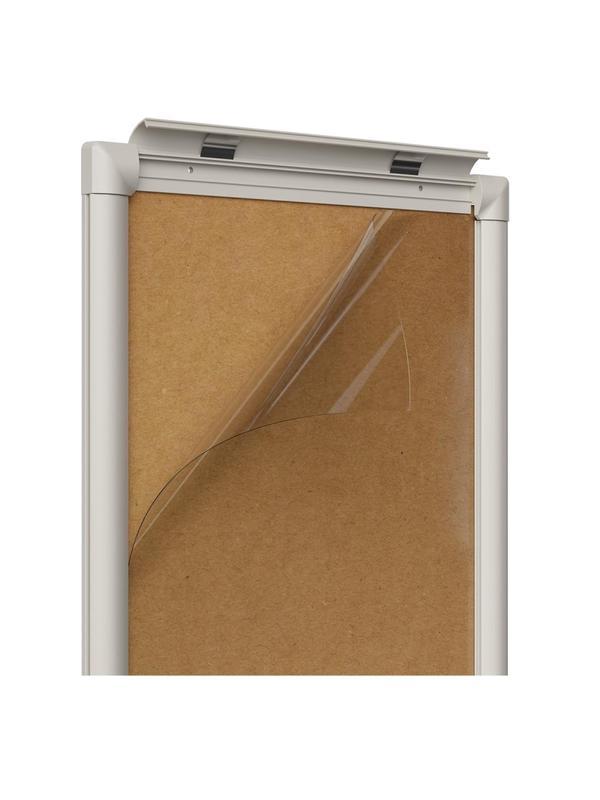 Рамка А1 Attache пласт.клик-профиль, углы прямоугольные, цвет серый