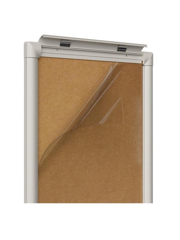 Рамка A3 Attache пласт.клик-профиль, углы прямоугольные, цвет серый