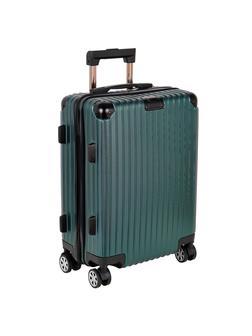 Чемодан Р5688 (3-ой) Green т.зеленый (20) пластик PC малый