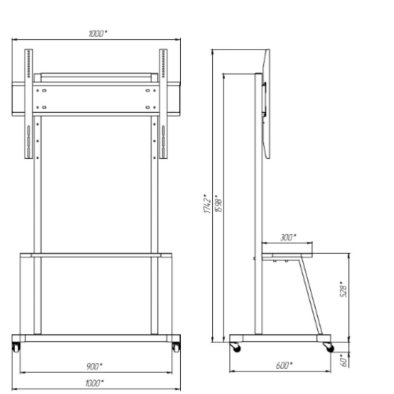 Стойка мобильная BM Group для интерактивных панелей SD-1