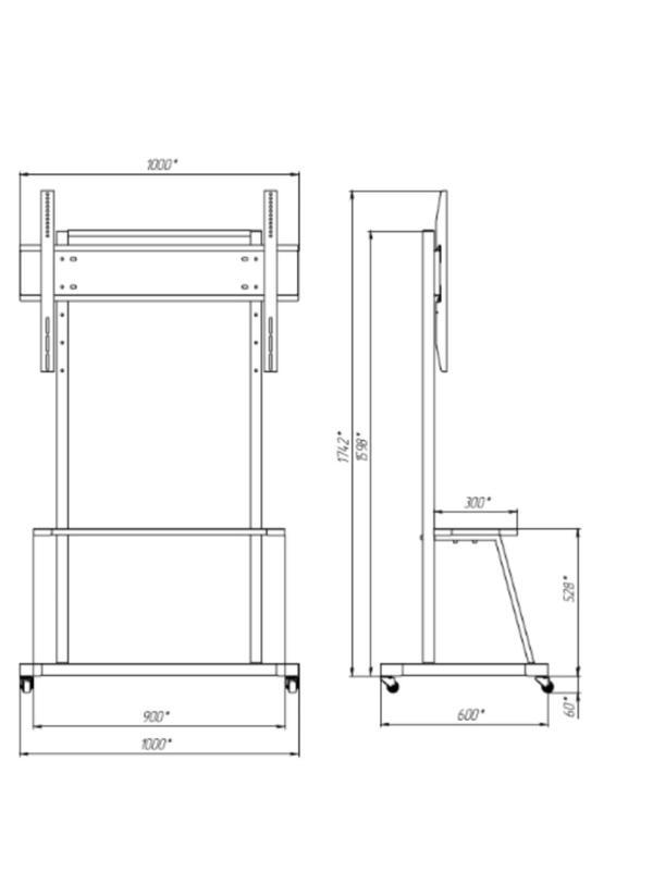 Стойка мобильная BM Group для интерактивных панелей SD-1