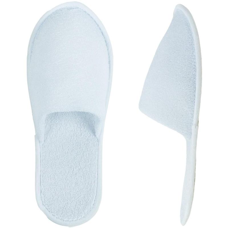 Тапочки одноразовые ГП Махровые Классик белые с закр мыс 2,5мм 150пар/уп