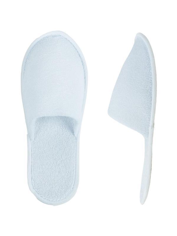 Тапочки одноразовые ГП Махровые Классик белые с закр мыс 2,5мм 150пар/уп