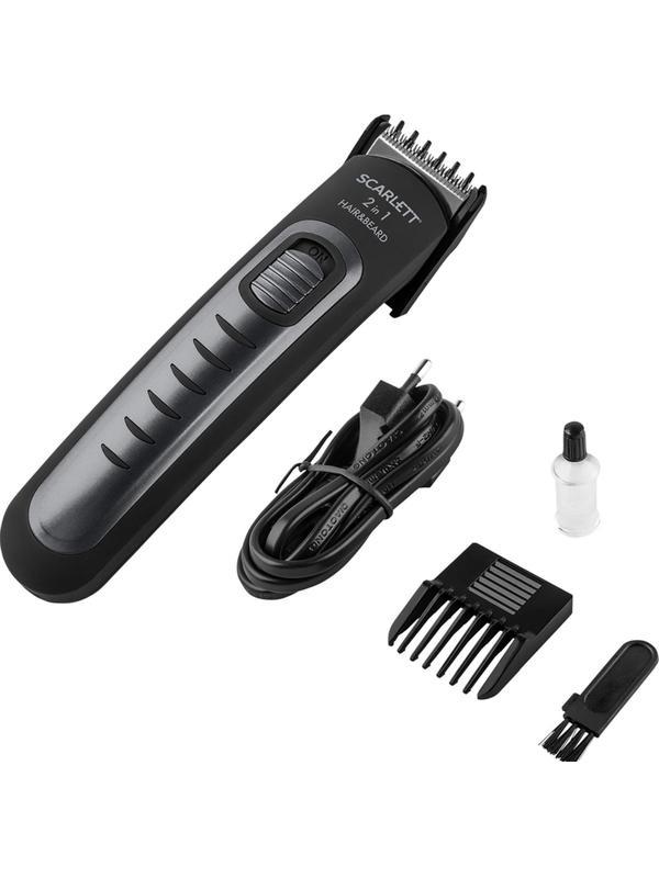 Машинка для стрижки SCARLETT SC-HC63055, 3Вт, 2-8мм, черный