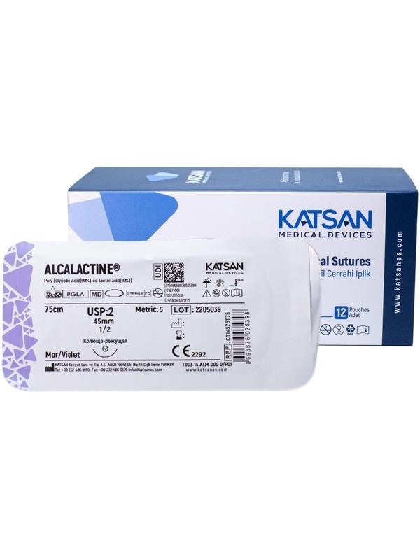 Шовный материал ALCALACTINE 2 45 1/2 TAPER CUT кол-реж. 75 уп/12 шт