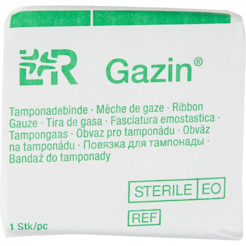 Перевяз. ср-ва Тупферы стер марл 1см х 5м, Gazin, для тампонирования, 13470