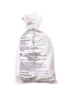 Пакет для мед.отходов кл.А белый  600x1000х22мкм, 100 л, 50 шт/уп