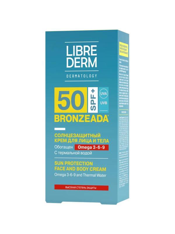 Крем для лица солнцезащитный LIBREDERM BRONZEADA Омега/терм вод SPF50,150мл