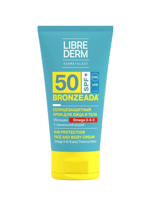 Крем для лица солнцезащитный LIBREDERM BRONZEADA Омега/терм вод SPF50,150мл