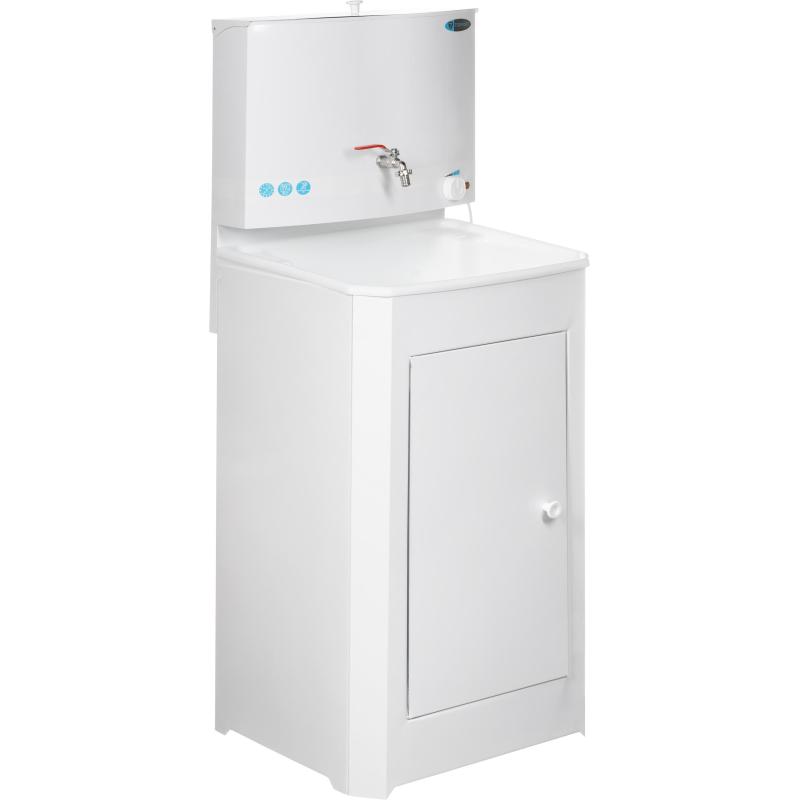 Умывальник дачный TOPFORT ELEGANT с подогревом 17л, пласт мойка, белый