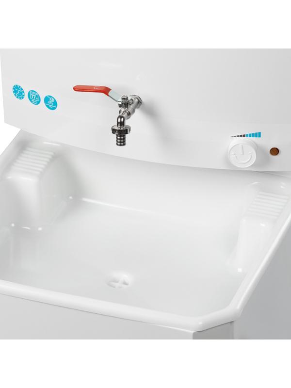 Умывальник дачный TOPFORT ELEGANT с подогревом 17л, пласт мойка, белый