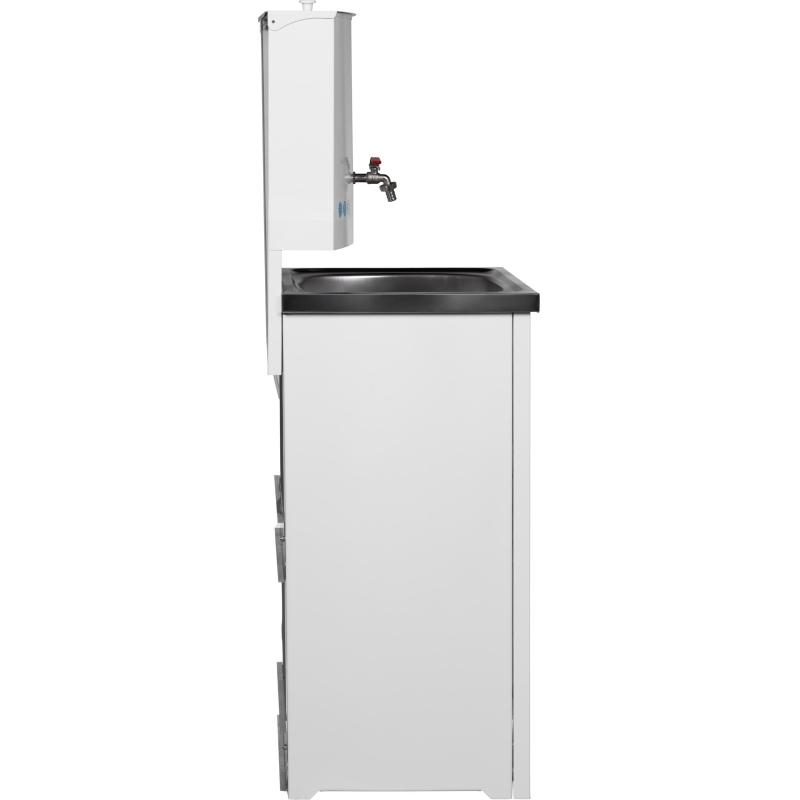 Умывальник дачный TOPFORT ELEGANT с подогревом 17л, нерж. мойка, белый