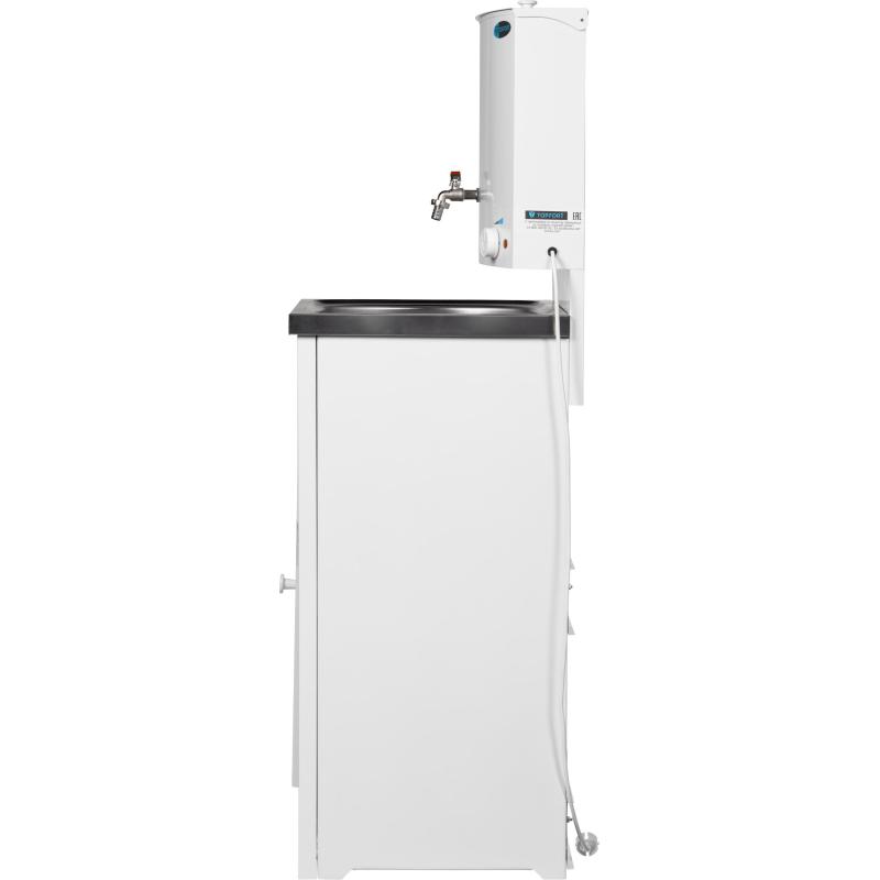Умывальник дачный TOPFORT ELEGANT с подогревом 17л, нерж. мойка, белый