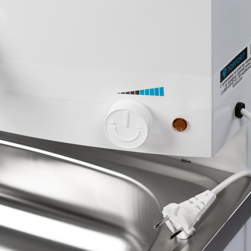 Умывальник дачный TOPFORT ELEGANT с подогревом 17л, нерж. мойка, белый