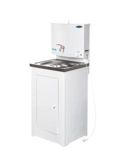 Умывальник дачный TOPFORT ELEGANT с подогревом 17л, нерж. мойка, белый