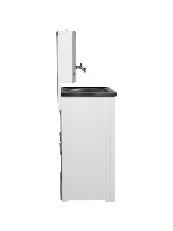 Умывальник дачный TOPFORT ELEGANT с подогревом 17л, нерж. мойка, белый