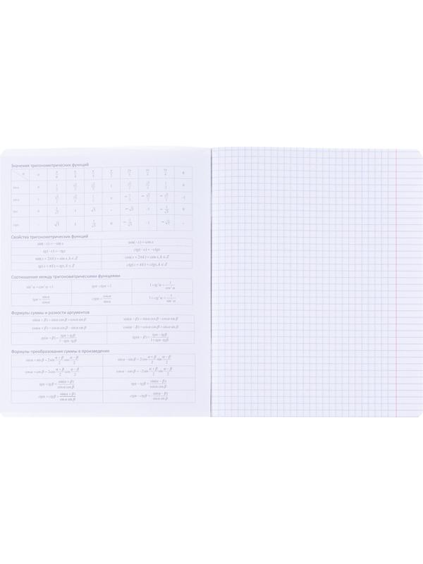 Тетрадь предметная BS, А5, 48л., клетка, скрепка. Oblivion, алгебра N4513