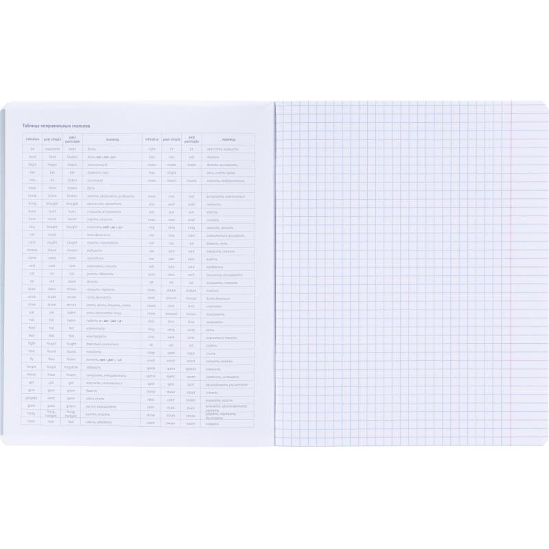 Тетрадь предметная BS, А5, 48л., клетка, скрепка. Oblivion, анг. язык N4520