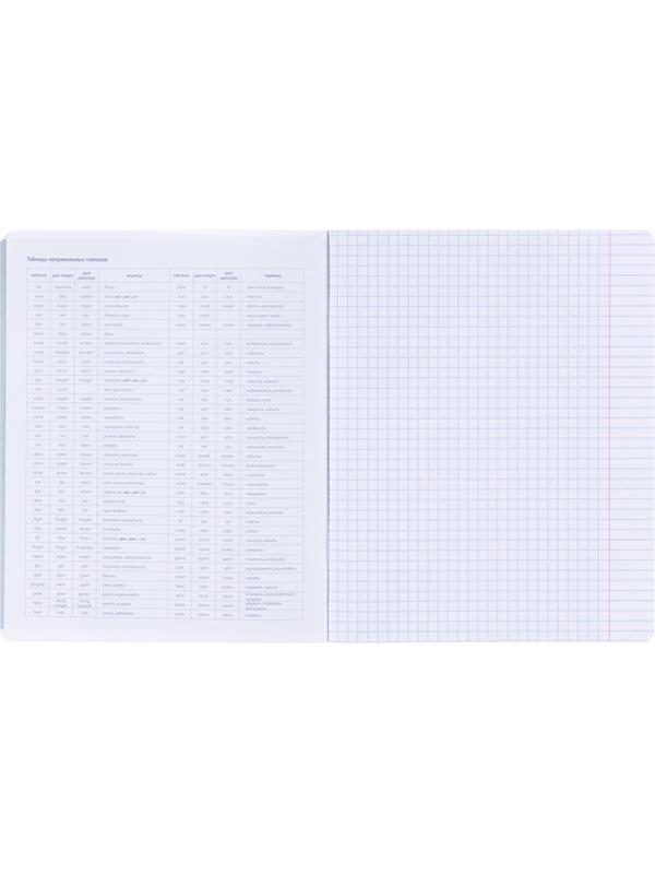 Тетрадь предметная BS, А5, 48л., клетка, скрепка. Oblivion, анг. язык N4520