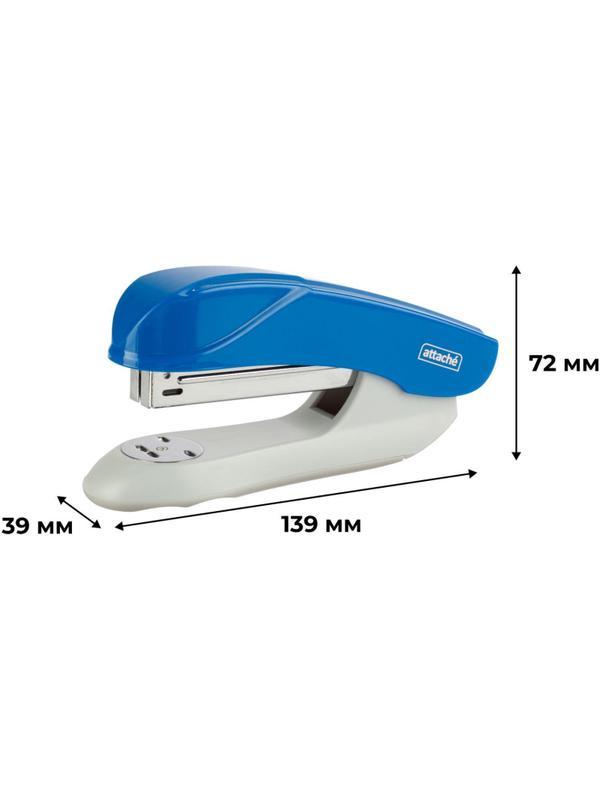Степлер Attache Pulse(№24/6-26/6) до 25 листов, пластик, синий