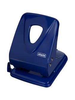 Дырокол Attache Symbol до 40 листов, линейка, металл, синий