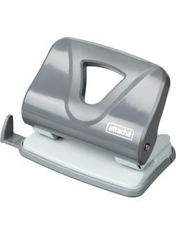 Дырокол Attache Smart до 25 листов, линейка, пластик, серый