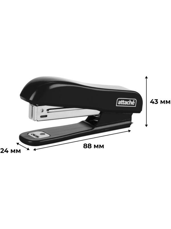 Степлер Attache Compact (№10) до 15 листов, пластик, черный