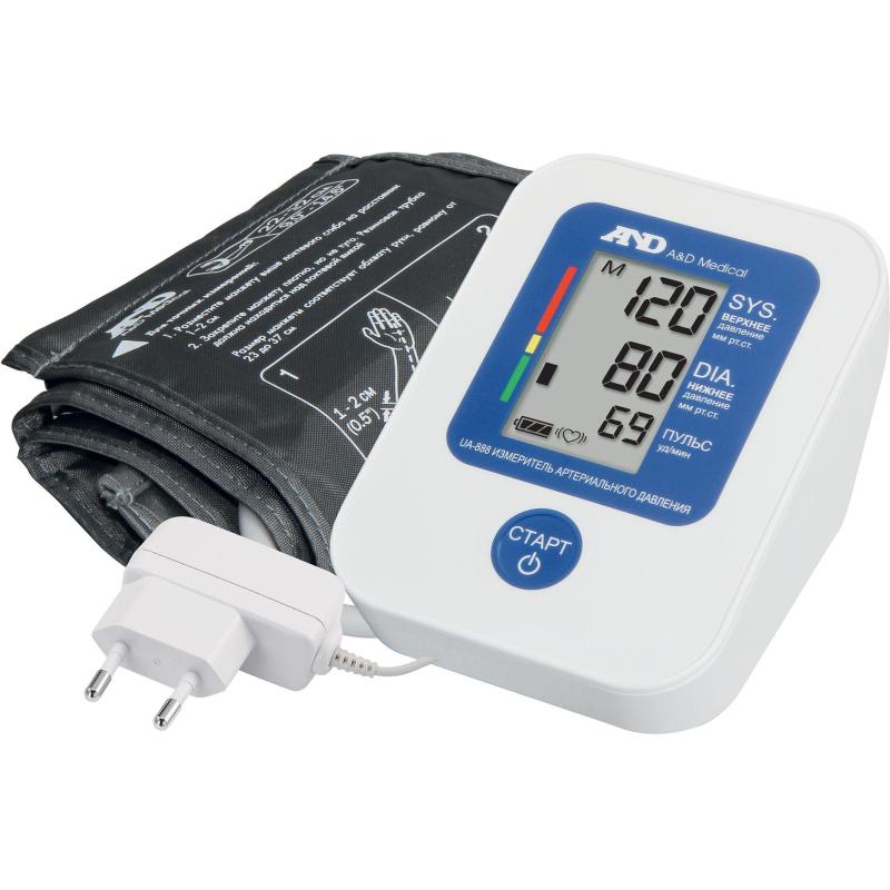 Тонометр AND UA-888AC  стандартная манжета 23-37, с адаптером