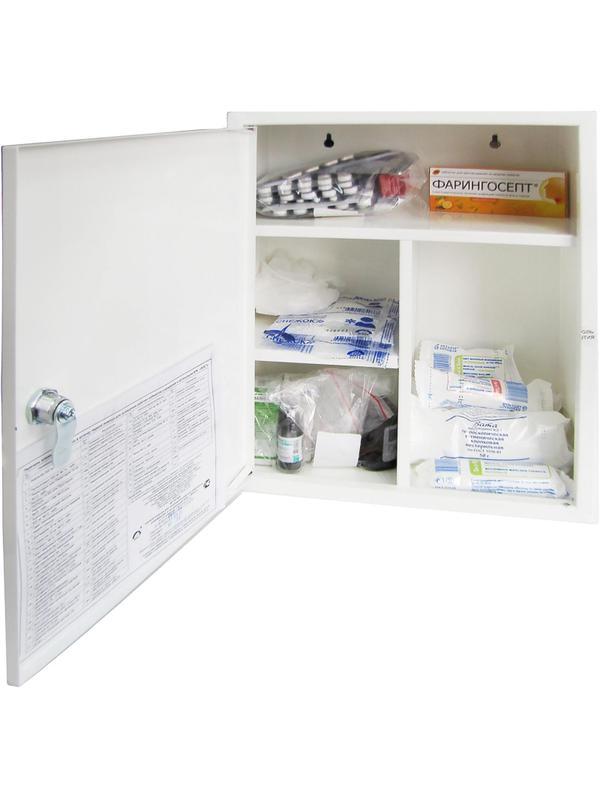 Аптечка пер. пом. д/раб. каб., орг-ций АРК, металл. шкаф 380х160х300 №5.3