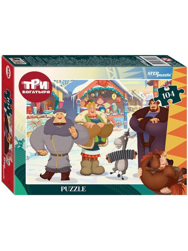 Пазл (мозаика) puzzle 104 Три богатыря и Пуп Земли (Мельница), 82256