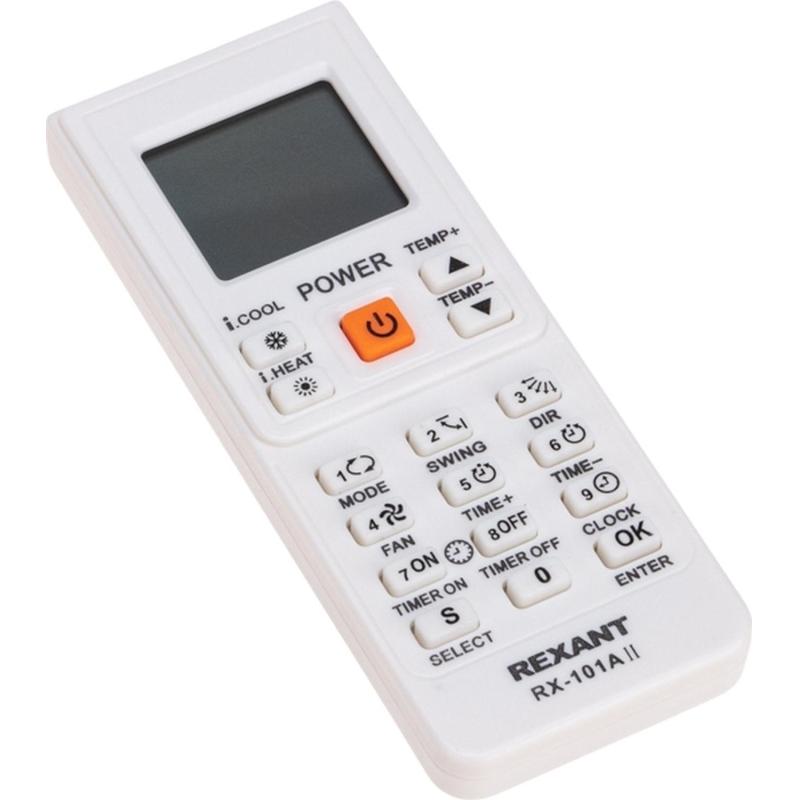 Пульт ДУ для кондиционеров RX-101AII REXANT, 38-0103
