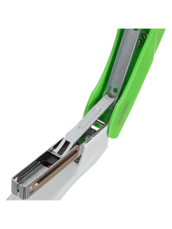 Степлер Attache Pulse (№10) до 15 листов, антистеплер, пластик, зеленый