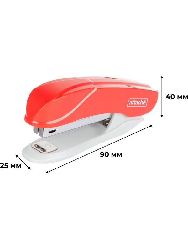 Степлер Attache Pulse (№10) до 15 листов, антистеплер, пластик, красный