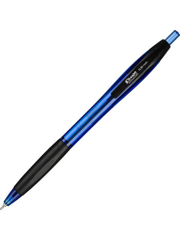 Ручка шариковая автомат. Комус Glide Stream д.ш0,7мм,син,масл,черн/син корп