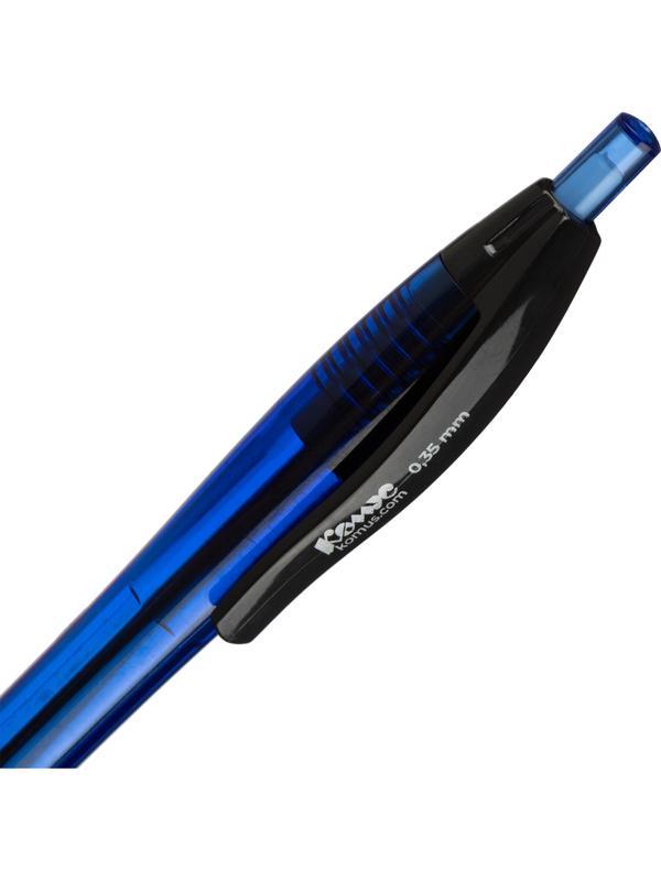 Ручка шариковая автомат. Комус Glide Stream д.ш0,7мм,син,масл,черн/син корп