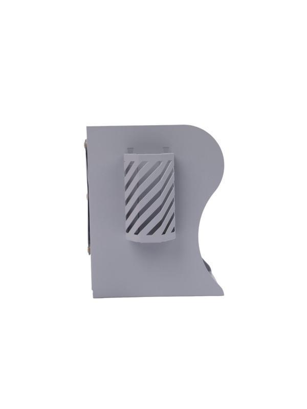 Подставка для книг и учебников раздвижная, со стаканом, серая