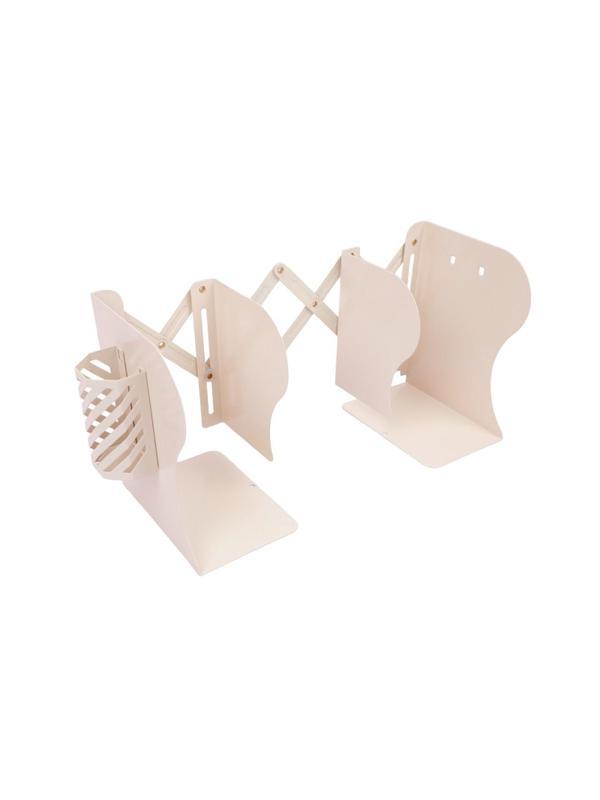 Подставка для книг и учебников раздвижная со стаканом, бежевая