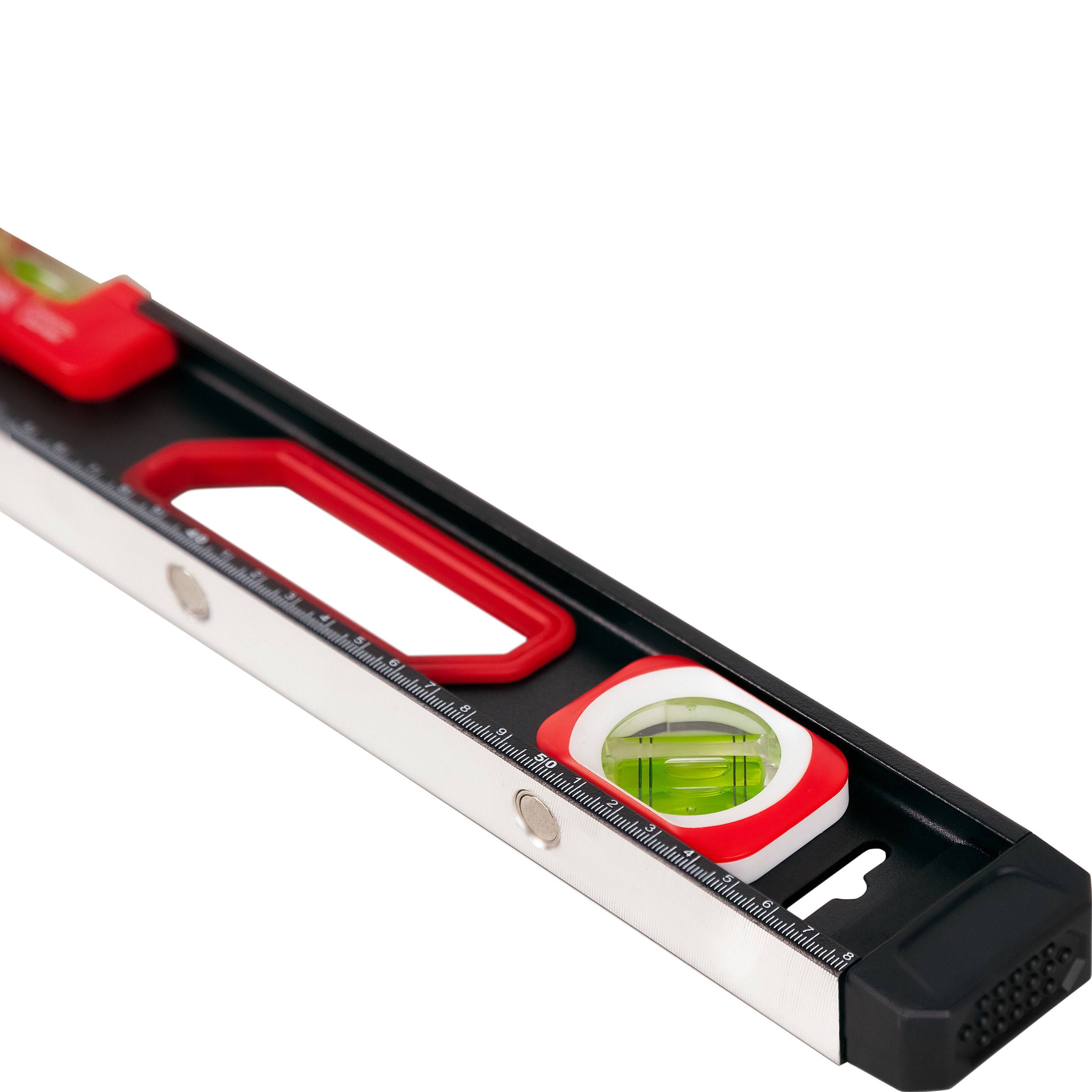 Уровень строительный DENCO 1371411 пузырьковый, магнитный, усиленный 3-х гл. / 60 см.