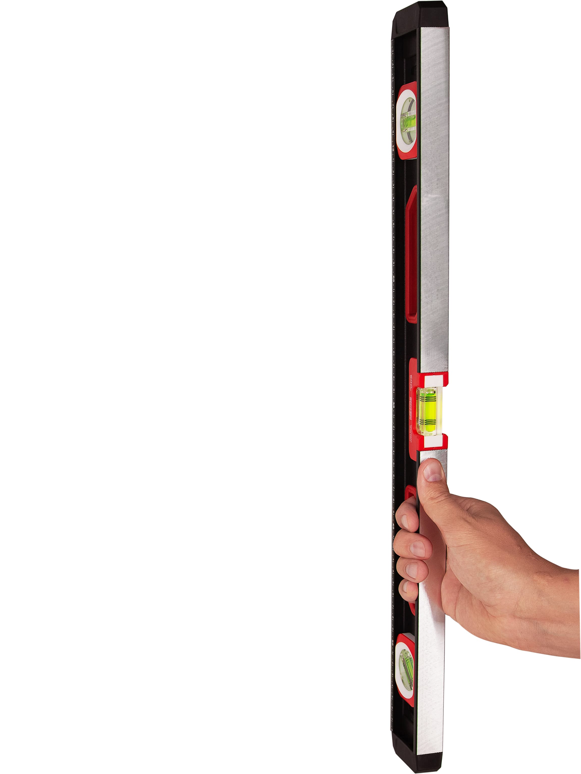 Уровень строительный DENCO 1371411 пузырьковый, магнитный, усиленный 3-х гл. / 60 см.