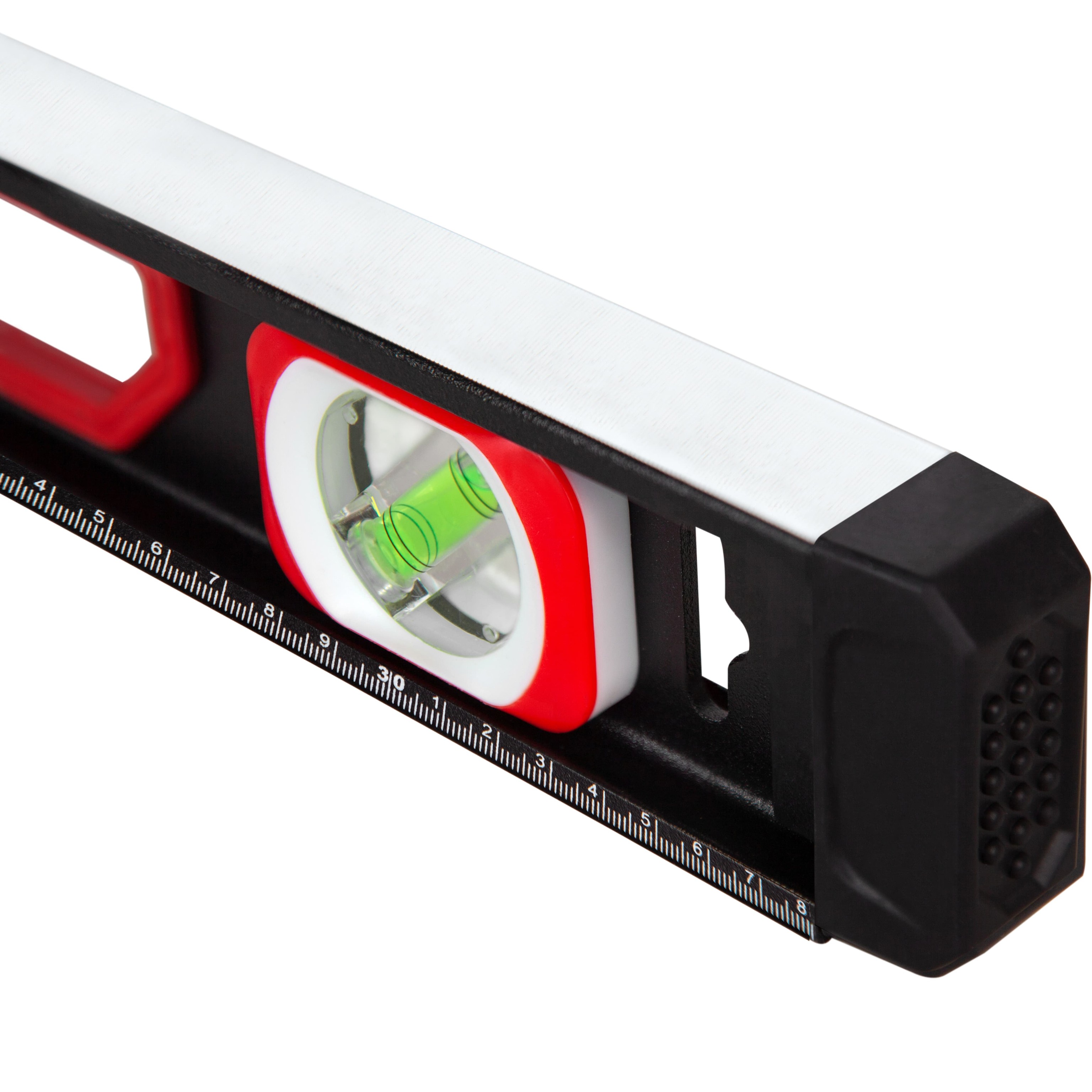 Уровень строительный DENCO 1371411 пузырьковый, магнитный, усиленный 3-х гл. / 60 см.